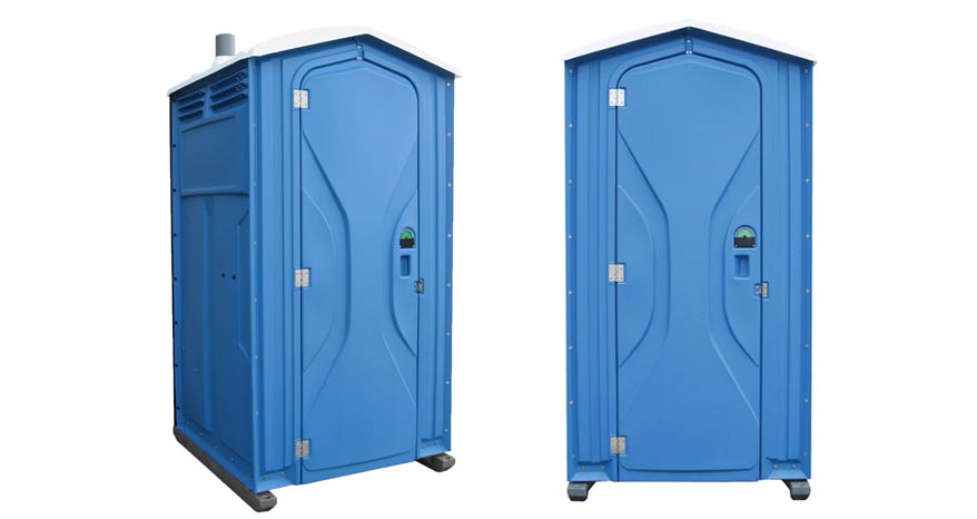 Long-term porta potty units on site in Mankato, Minnesota